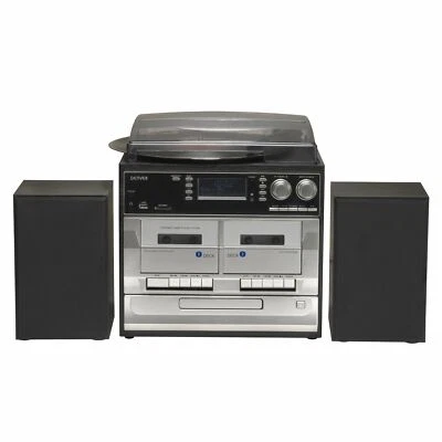 Denver MRD-166 Stereoanlage mit CD, LP, Kassettenspieler, DAB Radio, USB, SD
