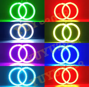 Anillos de halo RGB para Kawasaki ninja ZX10R 11-19 Demon Corona Flash LED Bluetooth - Imagen 1 de 18