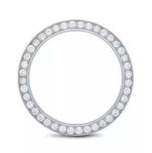 Set perline 26 mm 1 ct lunetta diamantata lunetta doppio taglio per Rolex 176200, 176210, 17623 - Foto 1 di 6