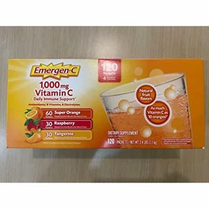 Emergen-C 1,000 mg Vitamin C Dietary Supplement 120 Packets (2 Boxes) - Picture 1 of 5