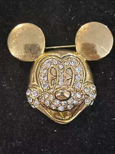 DISNEY MICKEY MOUSE BROCHE DISFRAZ TONO DORADO ESTRÁS - HALLAZGO DE ESTATE - Imagen 1 de 4