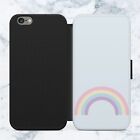 Rainbows Aesthetic Cute Faux Leather Flip Case Wallet For iPhone Samsung G93