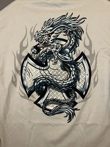 Camiseta ODM Guardians of Paradise Dragon Gris De Colección L Grande 2002 Diseño En la Espalda - Imagen 1 de 11
