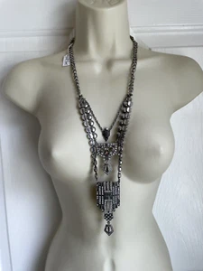 Park Lane SOIREE Necklace NWT Original Box Pouch Retro Transformer Sparkly WOW - Picture 1 of 12