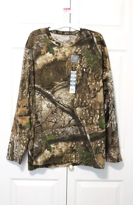 REALTREE APX Men's Long Sleeve Camo T-Shirt/Scent Control, Size 3XL(54-56) NWT - Image 1 of 4