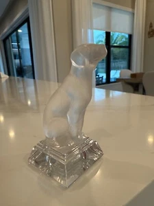 Duam Vintage Goebel German Frosted Dog Glass/crystal Figurineš„ - Picture 1 of 9