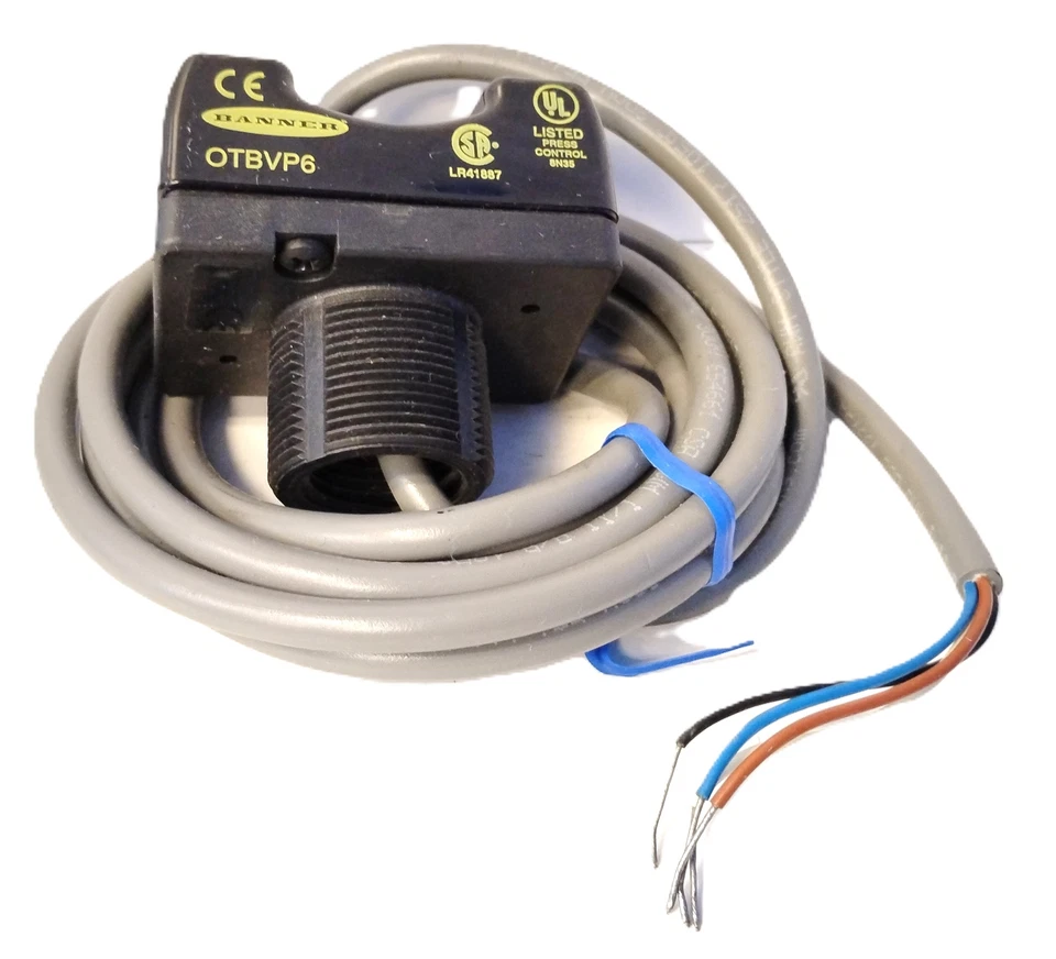 Botón táctil óptico Banner Engineering OTBVP6 28589 10-30 V CC con cable de 6,5 pies Foto 1 de 3