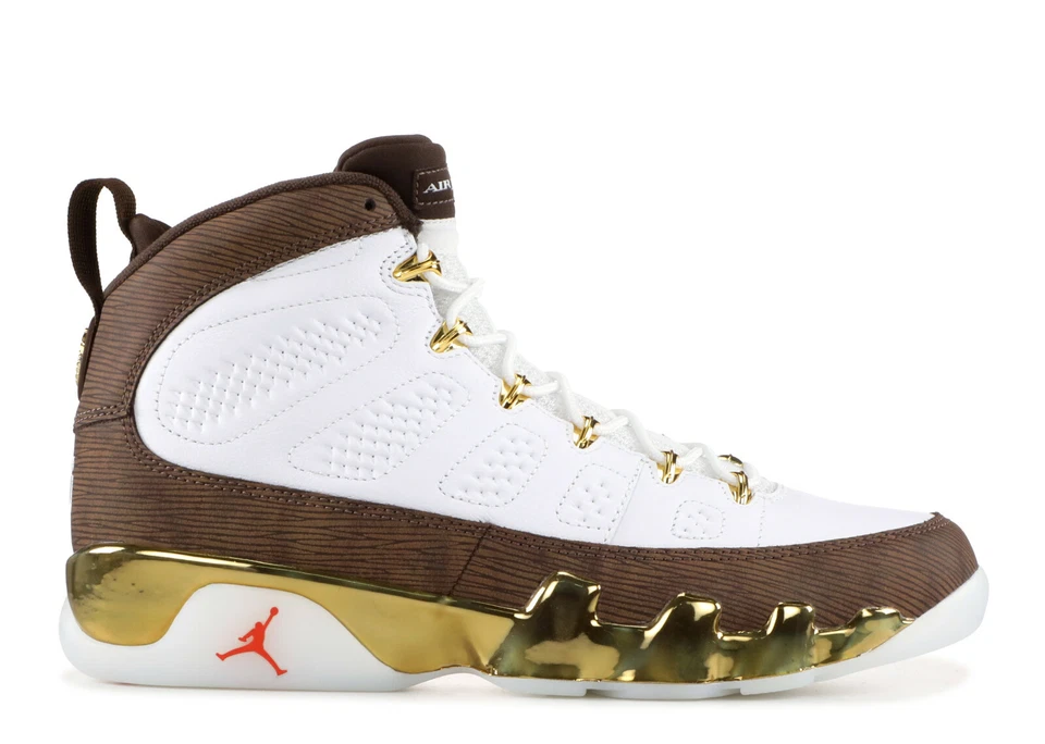 Nike Air Jordan 9 IX Retro MOP Melo Blanco Marrón Dorado Talla 8. 302370-122 Foto 1 de 1