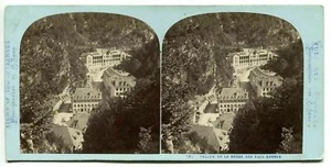 Vintage Stereoview A.LAMY - Vallon de la Soude aux Eaux-Bonnes PYRENEES c. 1870 - Picture 1 of 10