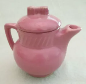 Small Vintage McCoy Salada Tea Rose Pink / Mauve Tea Pot - Picture 1 of 9