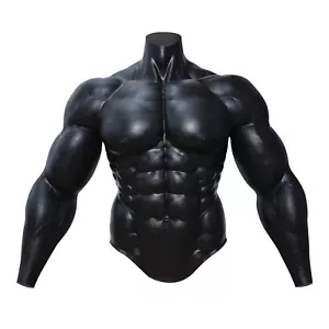 Smitizen Tuta Muscolare Silicone Pancia Finta Muscolare con Braccio Forte Costume Festa - Foto 1 di 20
