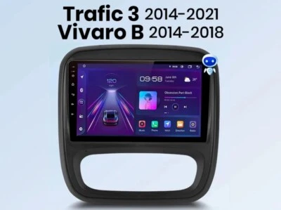 RADIO 2 DIN ANDROID PER OPEL VIVARO 1/32 BLUETOOTH NAVI USB CARPLAY GPS NAVI - Immagine 1 di 4