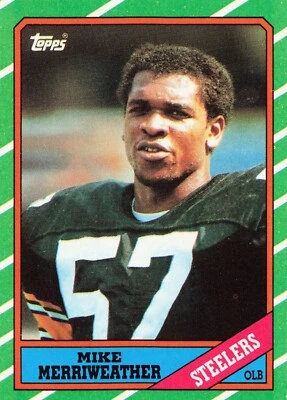 1986 Topps Football Mike Merriweather Pittsburgh Steelers #289 - Image 1 of 2