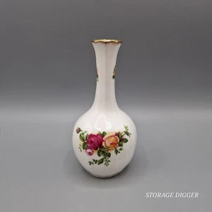 Vintage Royal Albert Old Country Roses Bone China 1st Quality Stem Vase 5" - Picture 1 of 10