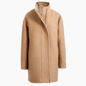 J. Crew City Coat Wool Side Zip AB945 Size 18 - Picture 1 of 2