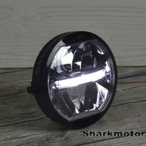 6.7 inch Motorcycle Retro Modification LED Headlight Driving Distance Light - Picture 1 of 12