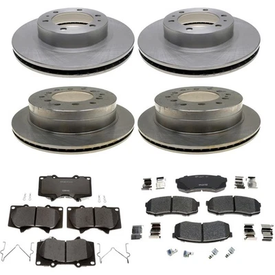 KIT-210513-1856 Raybestos Brake Disc and Pad Kits 4-Wheel Set Front & Rear Foto 1 de 4