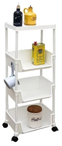 Rollwagen mit 3 Körben - 35x24x100 Aufbewahrungswagen - Allzweckwagen Bad Küche - Bild 1 von 11