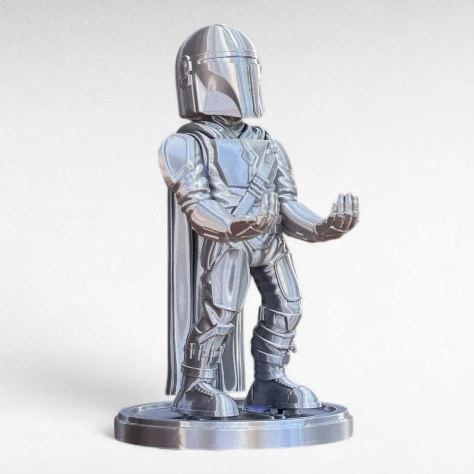 Mandalorian Controller Stand Holder for PS5 Xbox | Star Wars Gamer Gift Desk - Image 1 of 4