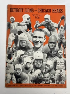 Detroit Lions vs Chicago Bears Official Program November 26, 1936 MG33 - Picture 1 of 2