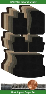 定制Ultimat地毯垫套装适用于1998-2024年斯巴鲁森林人(5件)#126R — 第 1/4 张图片
