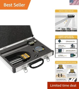 8-Inch Digital Display Angle Finder with Laser – Perfect for Woodworking - Picture 1 of 9