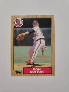 DON SUTTON 1987 TOPPS BASEBALL #673 CALIFORNIA ANGELS - Picture 1 of 2