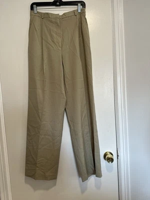 Vintage 70s Neiman Marcus Women’s Sz:10 Wool Tan Front Crease Trouser Dress Pant - Image 1 of 4