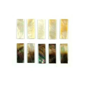 White+ Black Abalone block 10 pieces for Guitar Mandolin Ukulele.. - Picture 1 of 1