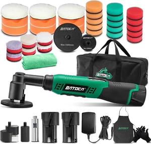 S6 Mini Lucidatrice Auto,Lucidatrice a Batteria per Il Detailing,25Mm/75Mm Disco - Foto 1 di 12