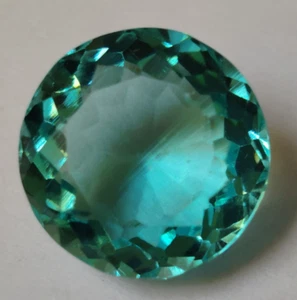 AAA+ Topazio Blu Svizzero 19,80 Ct. Pietra preziosa sfusa taglio tondo regalo per donna/lei - Foto 1 di 7
