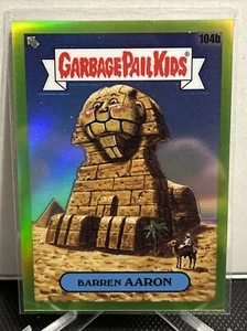 2020 Mülleimer Kinder Chrom 3 grün REFRAKTOR unfruchtbar Aaron Karte 104b 192/299 - Bild 1 von 2