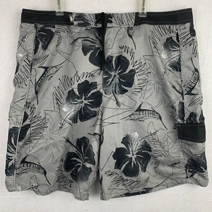 AFTCO Blue Water Mens Size 40 Swim trunks Beach Board Shorts Surf Black Gray - Bild 1 von 11