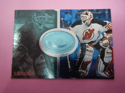 1998-99 Upper Deck SPx Finite Global Impact / 6950 Martin Brodeur #105 - Image 1 of 4