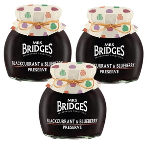 Mrs Bridges Blackcurrant and Blueberry Preserve 340g - Pack of 3 - Picture 1 of 1