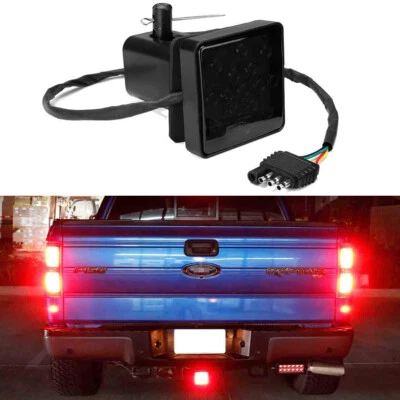 Para Ford F150 F-150 250 350 15-LED Enganche de Remolque Cubierta Luz de Freno 2" Receptor A+ Foto 1 de 4