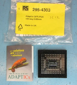 Winslow Adaptics QFP/PGA Adapter 100-Wege 0,65 mm Steigung RS Pt Nr. 295-4303 - Bild 1 von 1