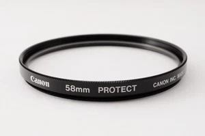 MINT Canon 58mm Protect Camera Lens Filter Japan - Picture 1 of 10