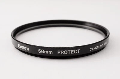 MINT Canon 58mm Protect Camera Lens Filter From Japan - Image 1 of 4