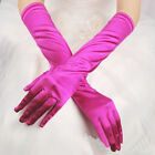 Womens Long Satin Gloves 1920s Opera Length Gloves for Wedding Halloween Prom