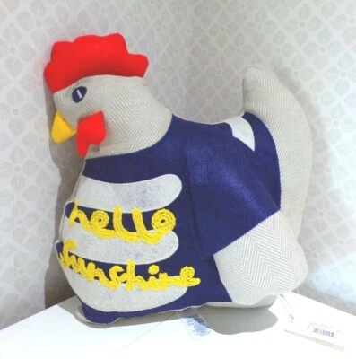 BNWT filled CATH KIDSTON 'Hello Sunshine' Chicken/ hen Easter CUSHION NEW - Image 1 of 4