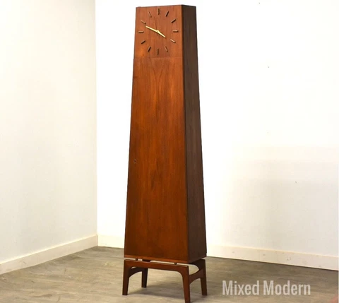 Danish Modern Teak Grandfather Clock Cover