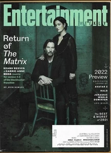 ENTERTAINMENT WEEKLY-JAN 2022-RETURN OF THE MATRIX-REEVES/MOSS COMPLETE MAGAZINE - Foto 1 di 1