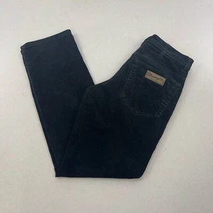 Wrangler Texas Stretch Corduroy Jeans Size W32 L32 Black Cord Trousers - Picture 1 of 14