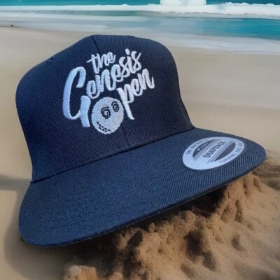 Malbon Hat NEW Genesis Open Golf Tournament Pacific Palisades Riviera Black Ball