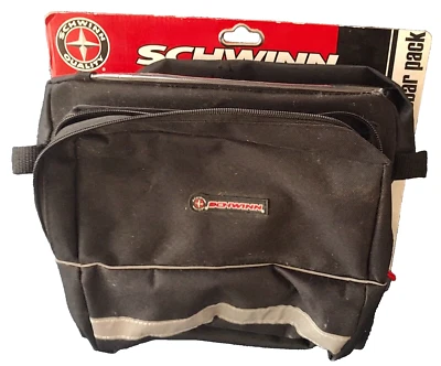 Schwinn Handlebar Mount Bike Pack Black Storage Bicycle Bottle Holder Zipper New - Image 1 of 3