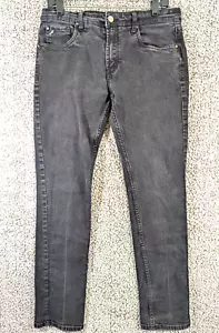 Jeans Taylor Vintage Canaan Uomo 32x30 (Etichetta 34x32) Nero Sbiadimento Naturale Slim Fit - Foto 1 di 9
