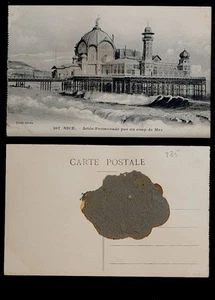 285-NICE -107  Jetée-Promenade par un coup de Mer. - Picture 1 of 1