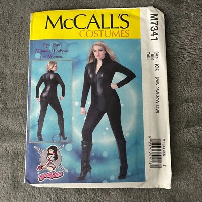 Mccalls Pattern M7341 Sz 26W-32W Bodysuit Catsuit Cosplay Costume Yaya Han - Image 1 of 4