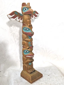 Totem aquila in resina vintage 10,5" - Foto 1 di 10